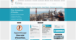 Desktop Screenshot of cereq.fr