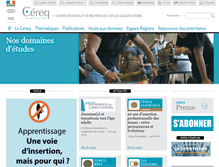 Tablet Screenshot of cereq.fr